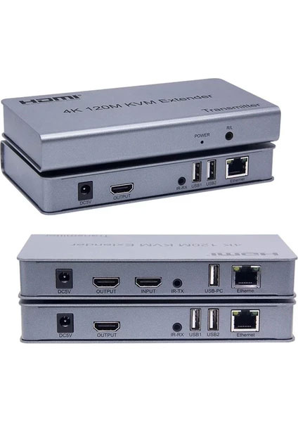 APRONX APX-120M CAT5E/CAT6 120M 4K KVM HDMI USB EXTENDER