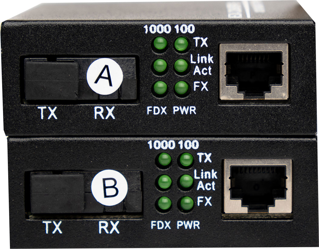 APRONX APX-66FOC 10/100/1000 FIBER OPTIK MEDIA CONVERTER