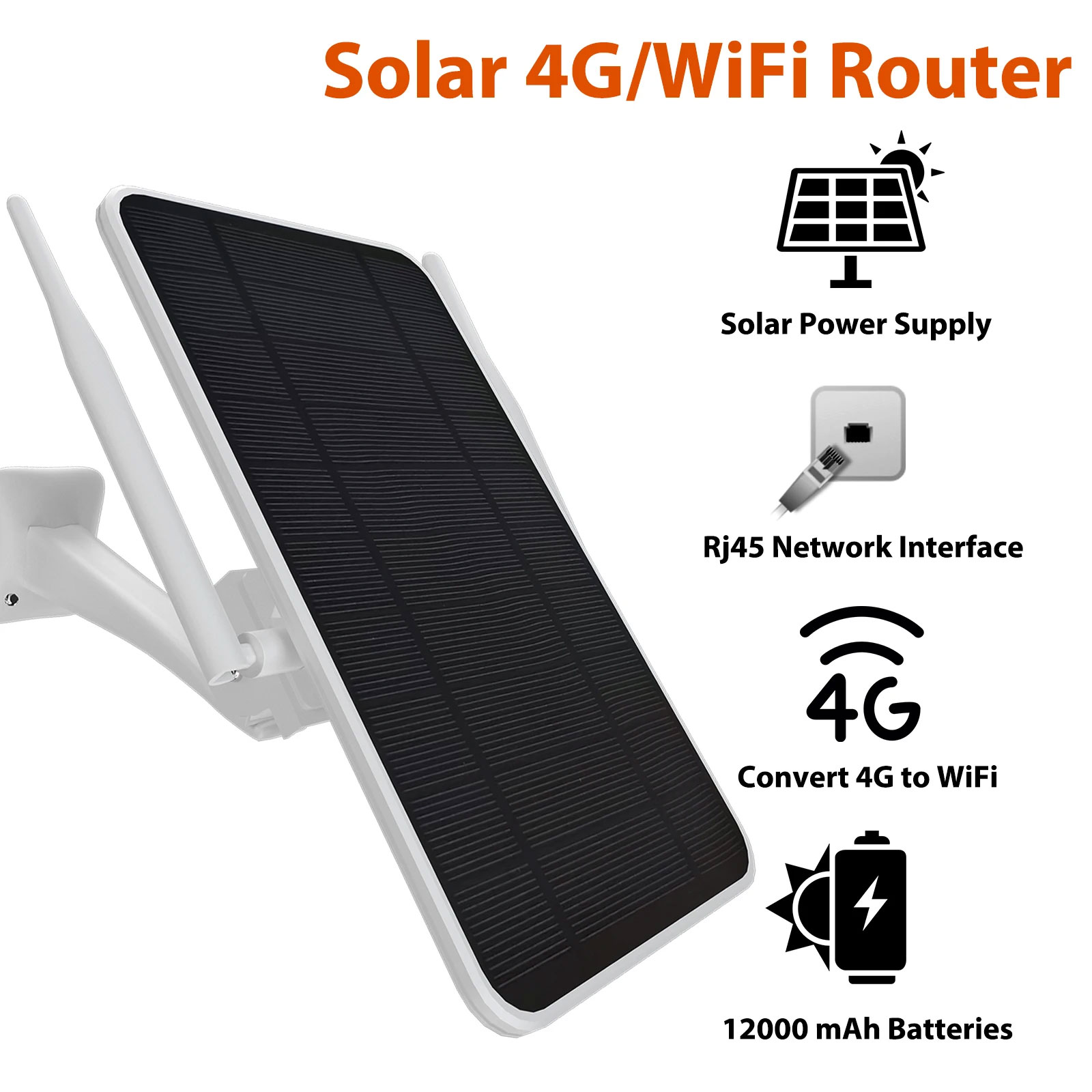 APRONX APX-SR406 WIRELESS 4G SOLAR MODEM 6W (8 KULLANICI) 12000MAH