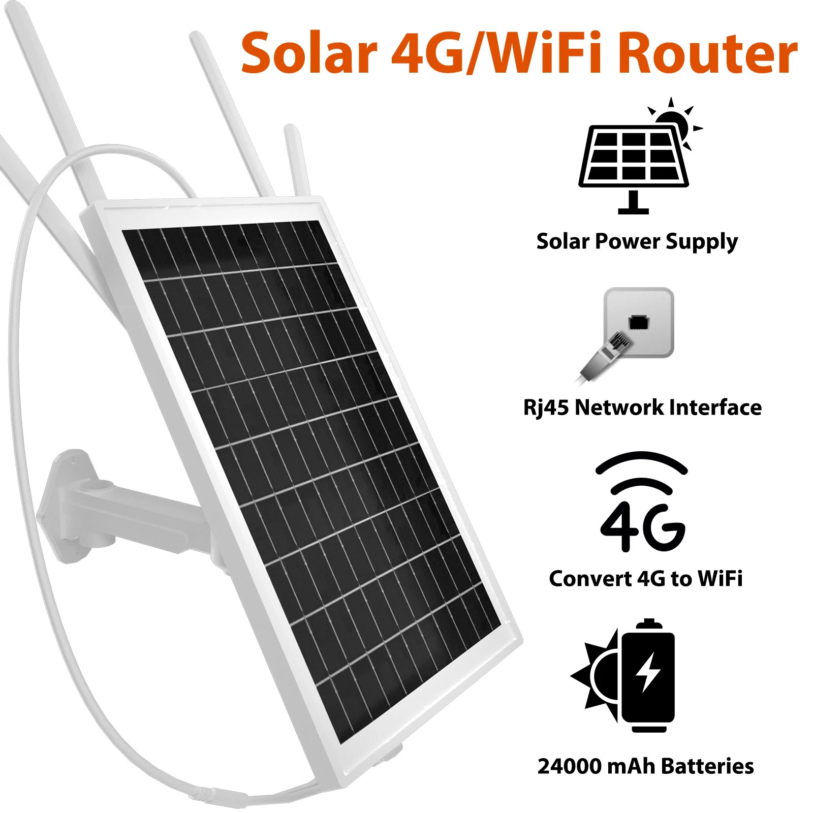 APRONX APX-SR415 WIRELESS 4G SOLAR MODEM 15W (10/12 KULLANICI) 20400MAH