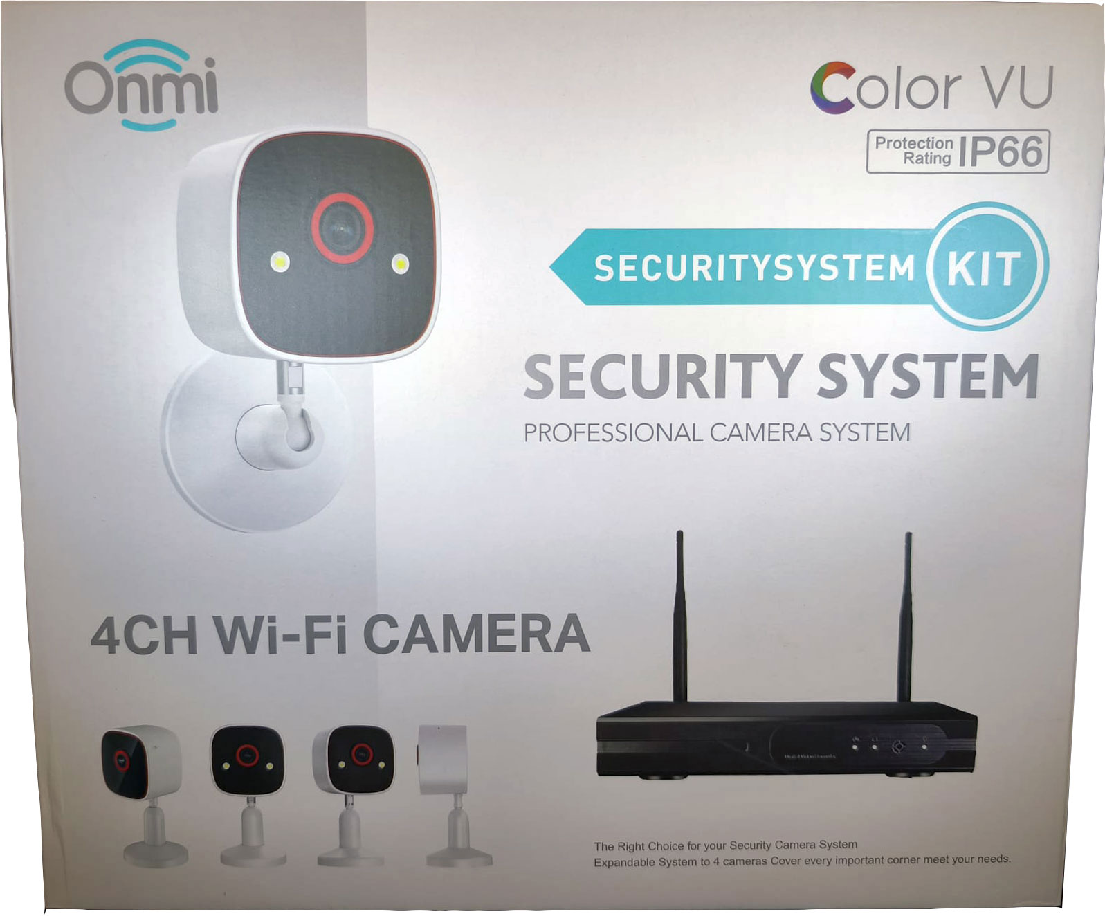 APRONX BS420 4 KANAL NVR + 3MP 4 KAMERA FULL COLOR MIK. WIFI SET
