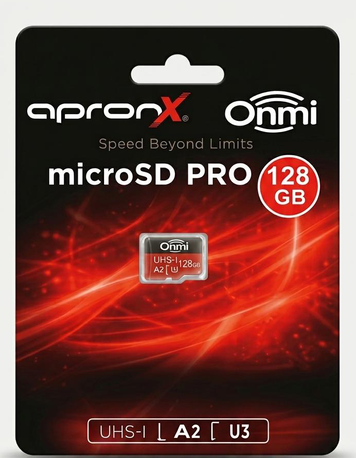 apronx 128Gb Micro SD A2 U3 UHS-I TF Hafıza Kartı