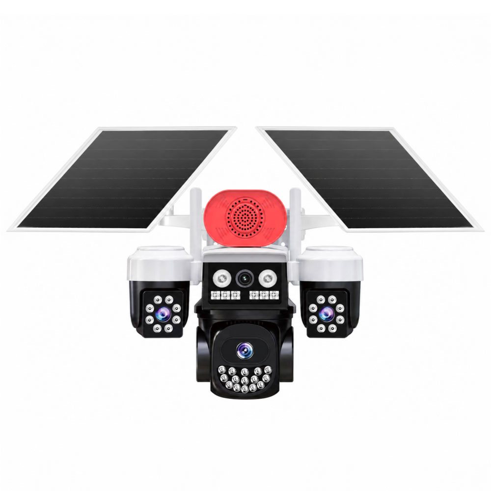 Joysee SW3 9Mp AOV 3.6mm 2x2.8mm Solar Wifi Üç Kamera 19IR+18Led PTZ