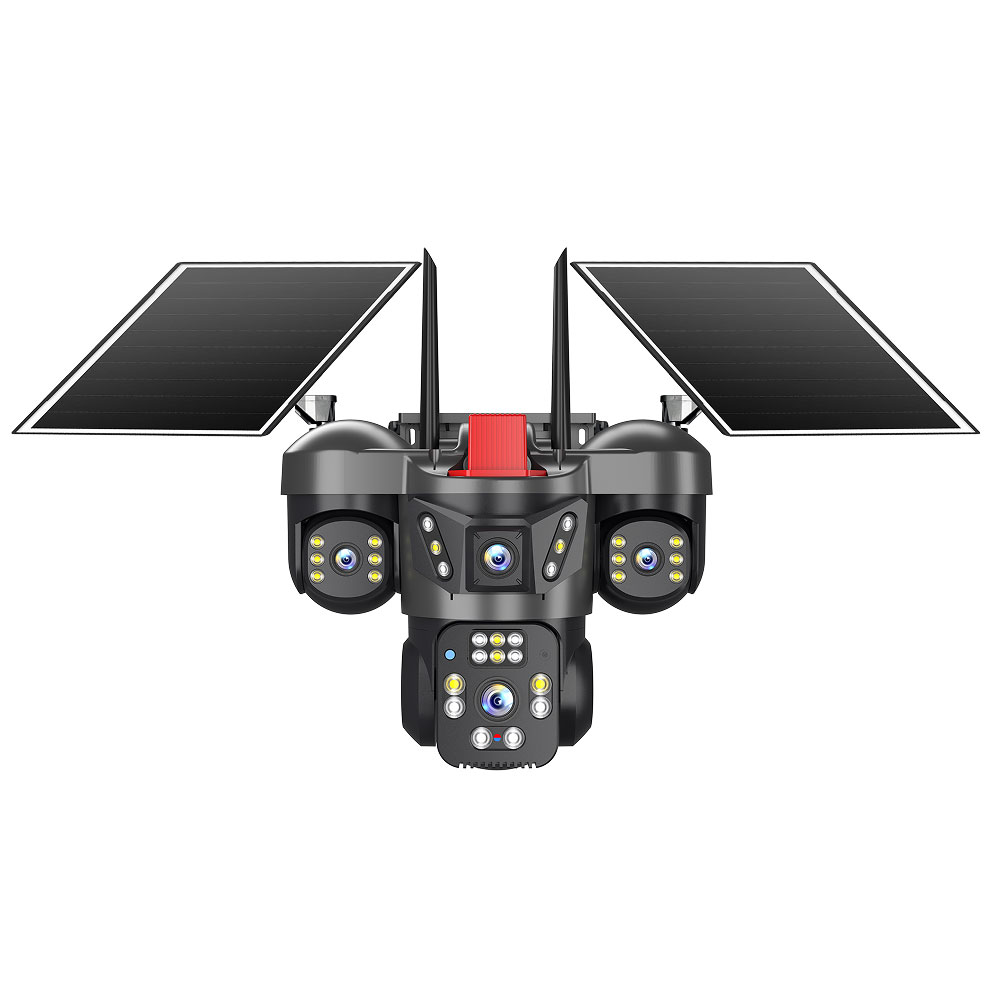 Joysee SW4 12Mp AOV 2X3.6mm 2x3.6mm 2x2.8mm Solar Wifi Dört Kamera 22IR+12Led PZ